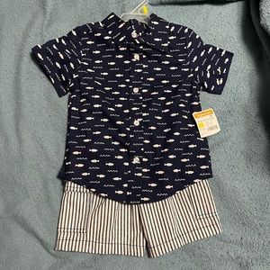 Boys button shirt outfit